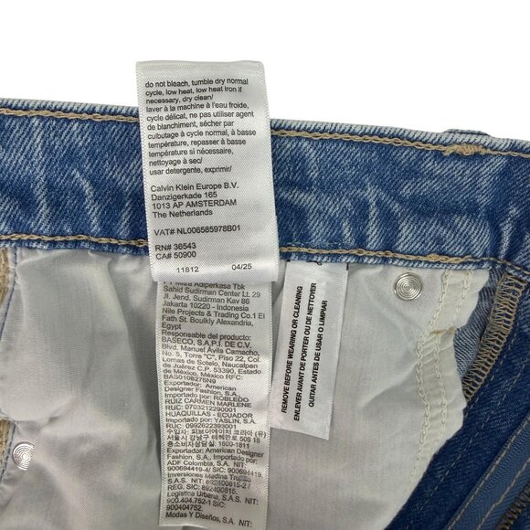 Calvin Klein Maxi Denim Skirt Women’s Size 8 / 29 Blue High Waist Long Jean Skir - Picture 16 of 16